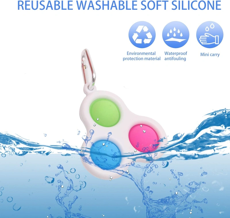 4-Pack Sensory Fidget Sticks - 9.8" Silicone Twist Toys For Anxiety Relief & Focus