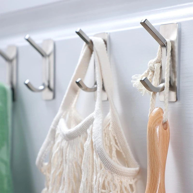 Guo Towel Hook - Self Adhesive Hooks Bathroom Hooks Stainless Steel ...