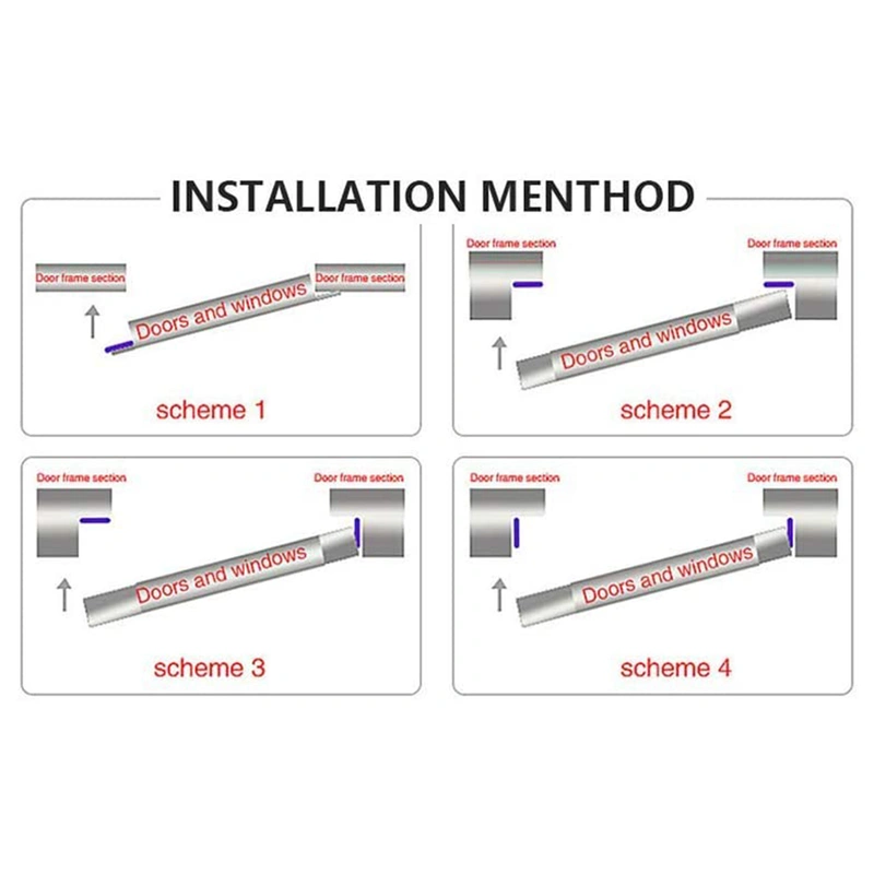 ZCtron 12M Seal Strip Foam Tape Seal Strip Door Window Draft Exclusion