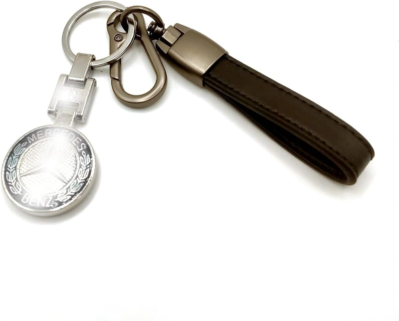 ZCtron Car Logo Key Chain Ring 3D Chrome Metal car Keychain Keyring