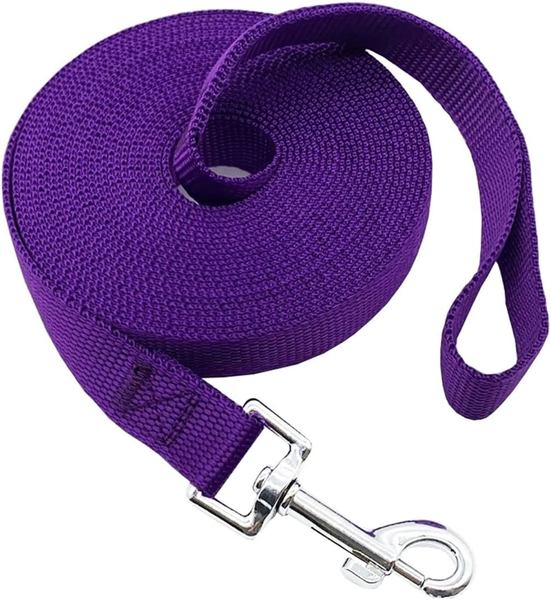 Guo Nylon Training Dog Leash for Small Medium Large Dogs, 15ft 20ft 30ft 50ft Long Leash Dog