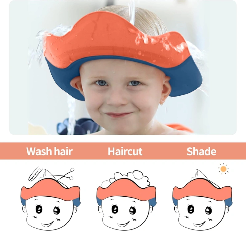 Guo Baby Shower Cap Shower Visor Bathing Hat for Toddlers Waterproof