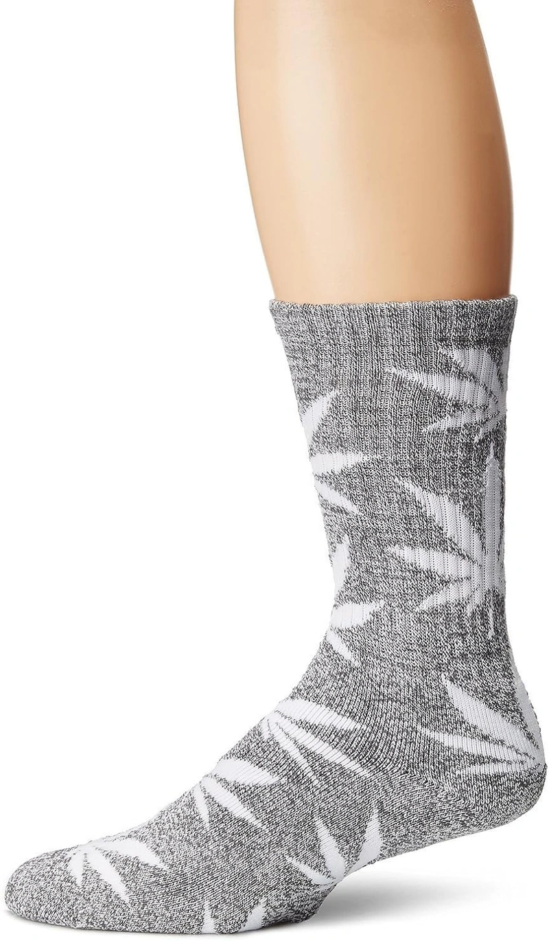 ZCtron Athletic Sports High Crew Socks for Men Women Marijuana Weed