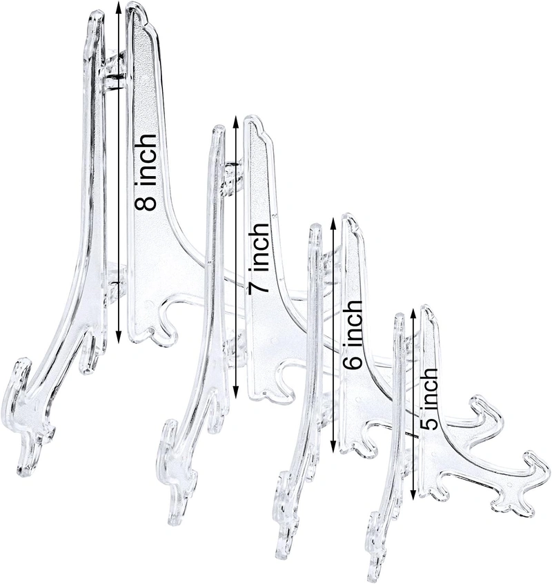 ZCtron Plastic Easels Plate Stands Holders Picture Easel Plastic Easel