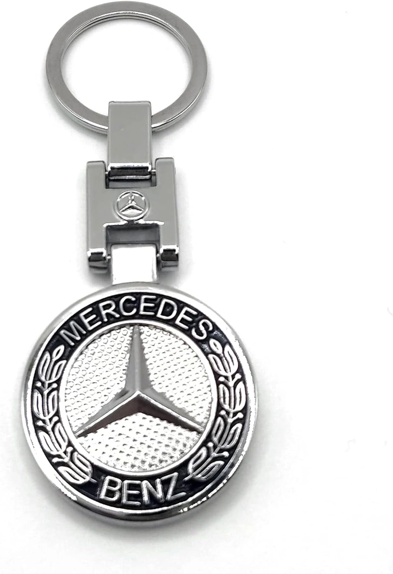 ZCtron Car Logo Key Chain Ring 3D Chrome Metal car Keychain Keyring