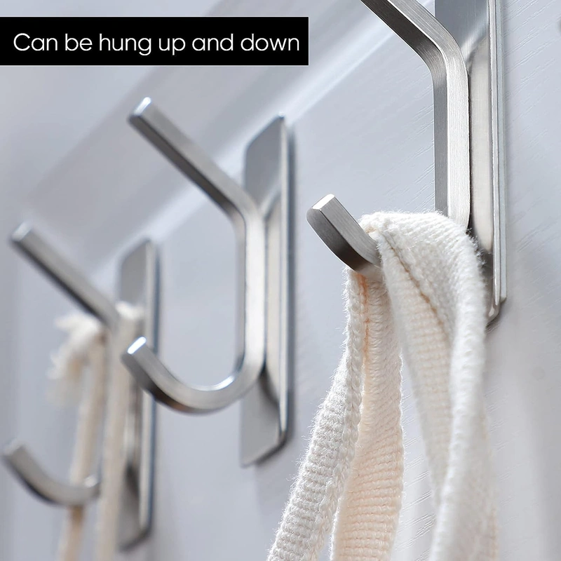 Guo Towel Hook - Self Adhesive Hooks Bathroom Hooks Stainless Steel ...