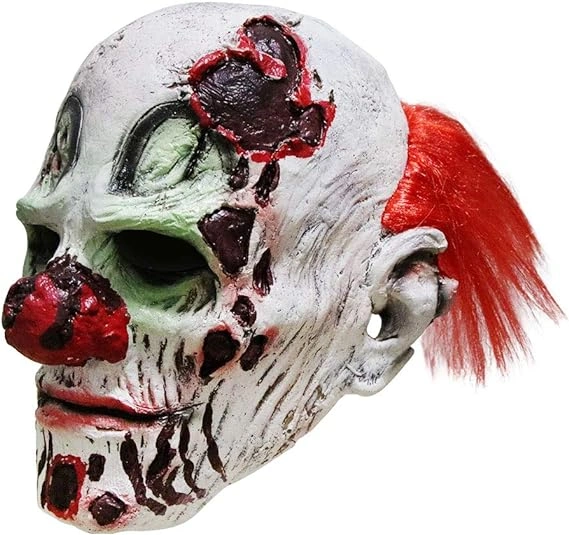 Guo Halloween Scary Evil Clown Mask Horror Face Zombie Costume ...