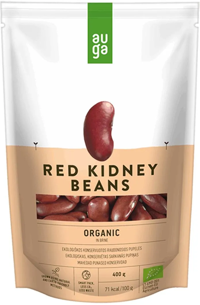 Auga Organic Red Beans In Brine 400 Gr