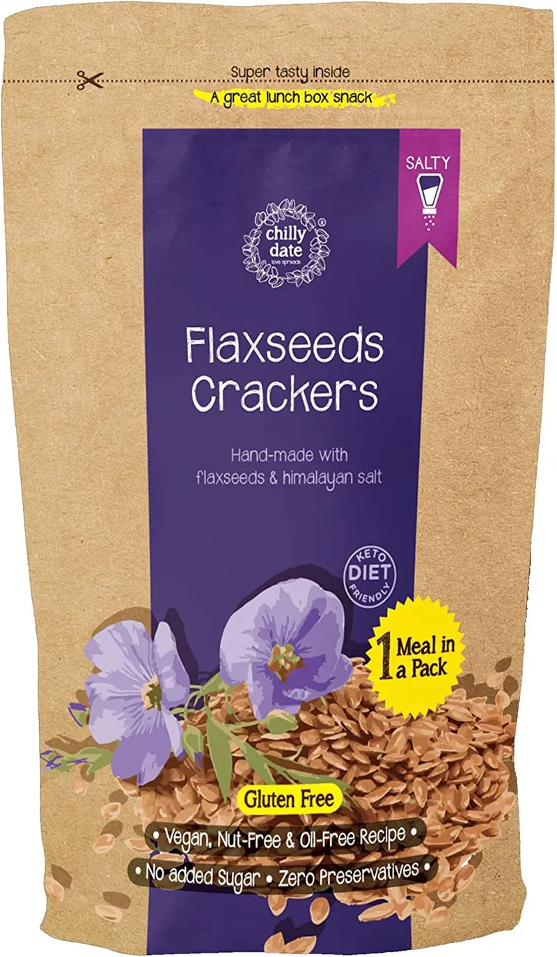 Chilly Date Flaxseed Crackers 50 gr