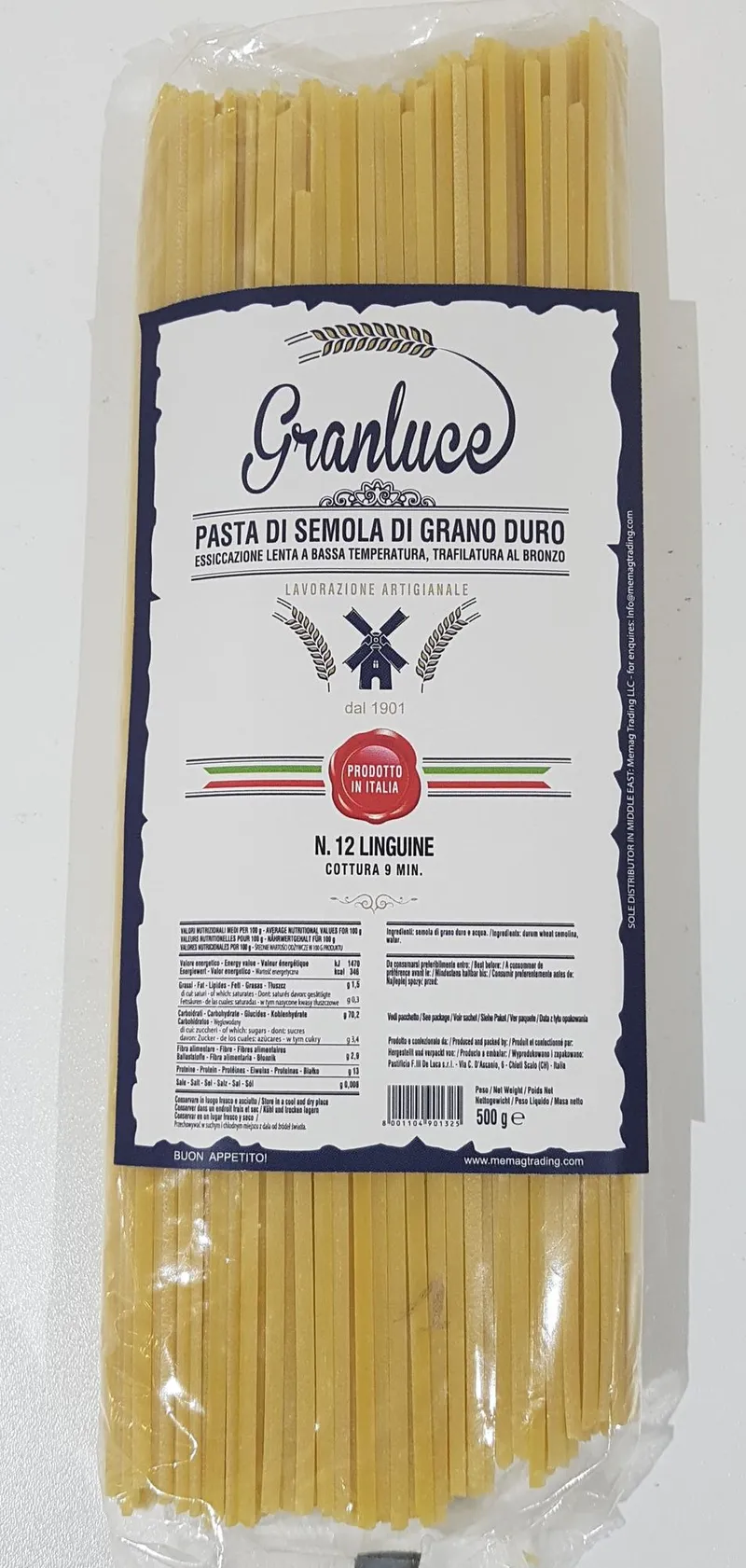 Granluce  12 Linguine  Pasta 500 gr