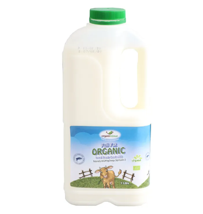Organiliciouz Full Fat Fresh Local Organic Milk 1 Lt