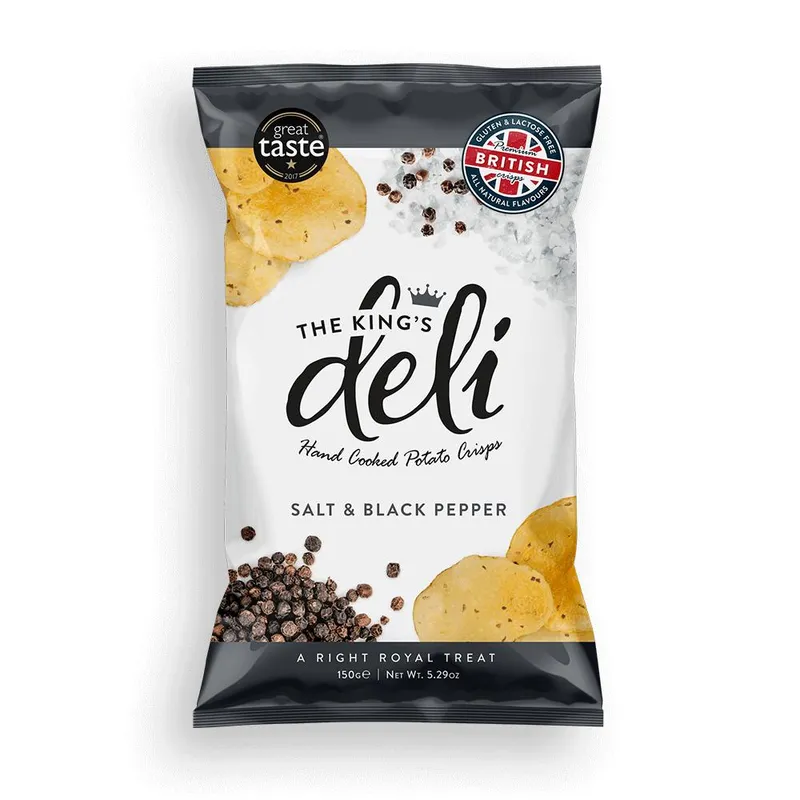 The Kings Deli Salt  Black Pepper Chips 40 gr