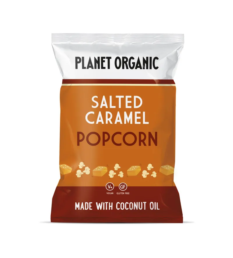 Planet Organic Salted Caramel Popcorn 25 gr