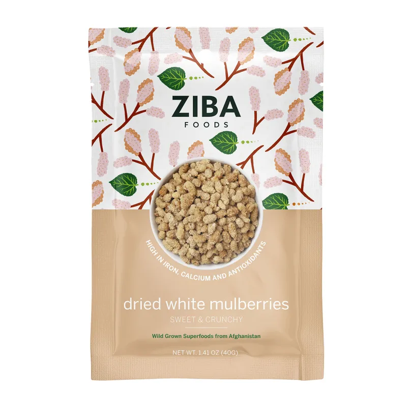 Ziba Foods Dried White Mulberries 150 gr