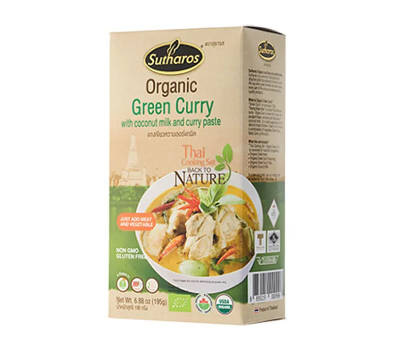 Sutharos Organic Green Curry 195 gr