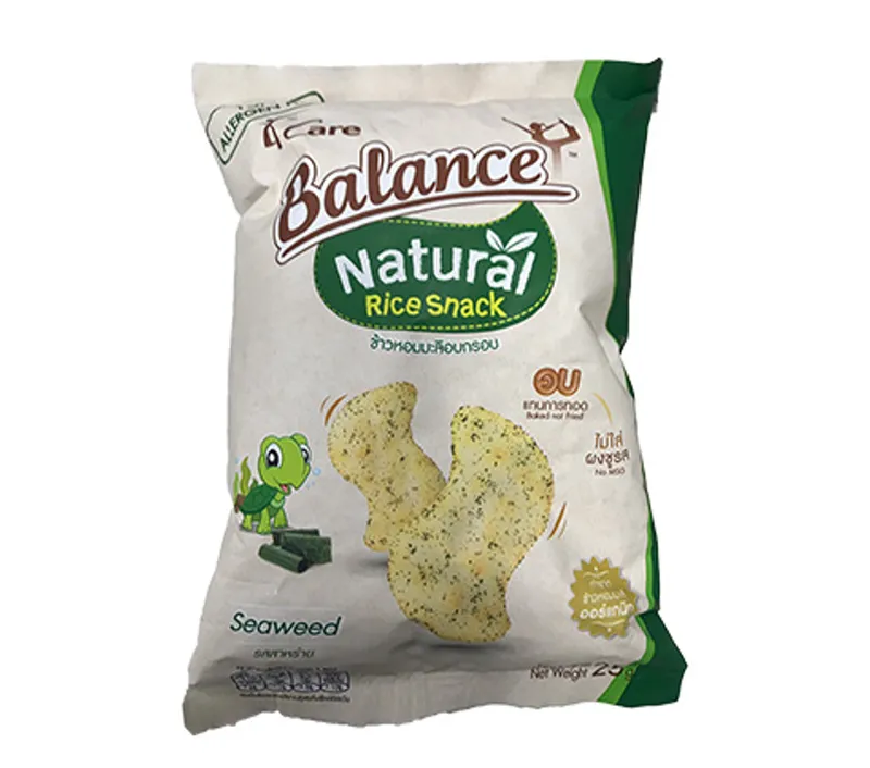 4 Care Balance Rice Snack Seaweed 25 Gr