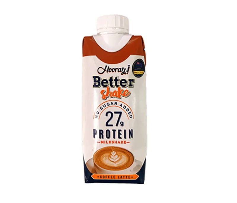 Hooray Protein Milk Shake Coffee Latte 330 ml x 12