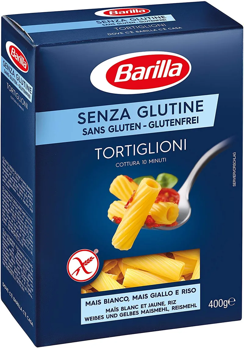 Barilla Tortiglioni Gluten Free Pasta 400 gr