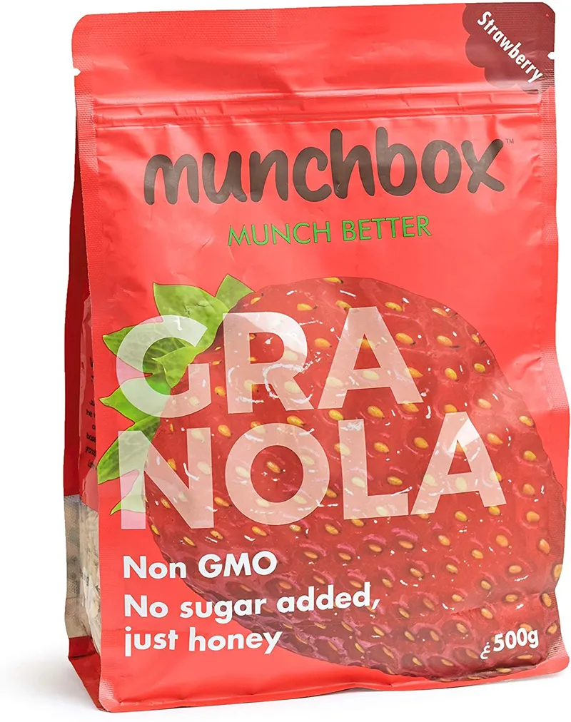 Munchbox Strawberry Granola 500 gr