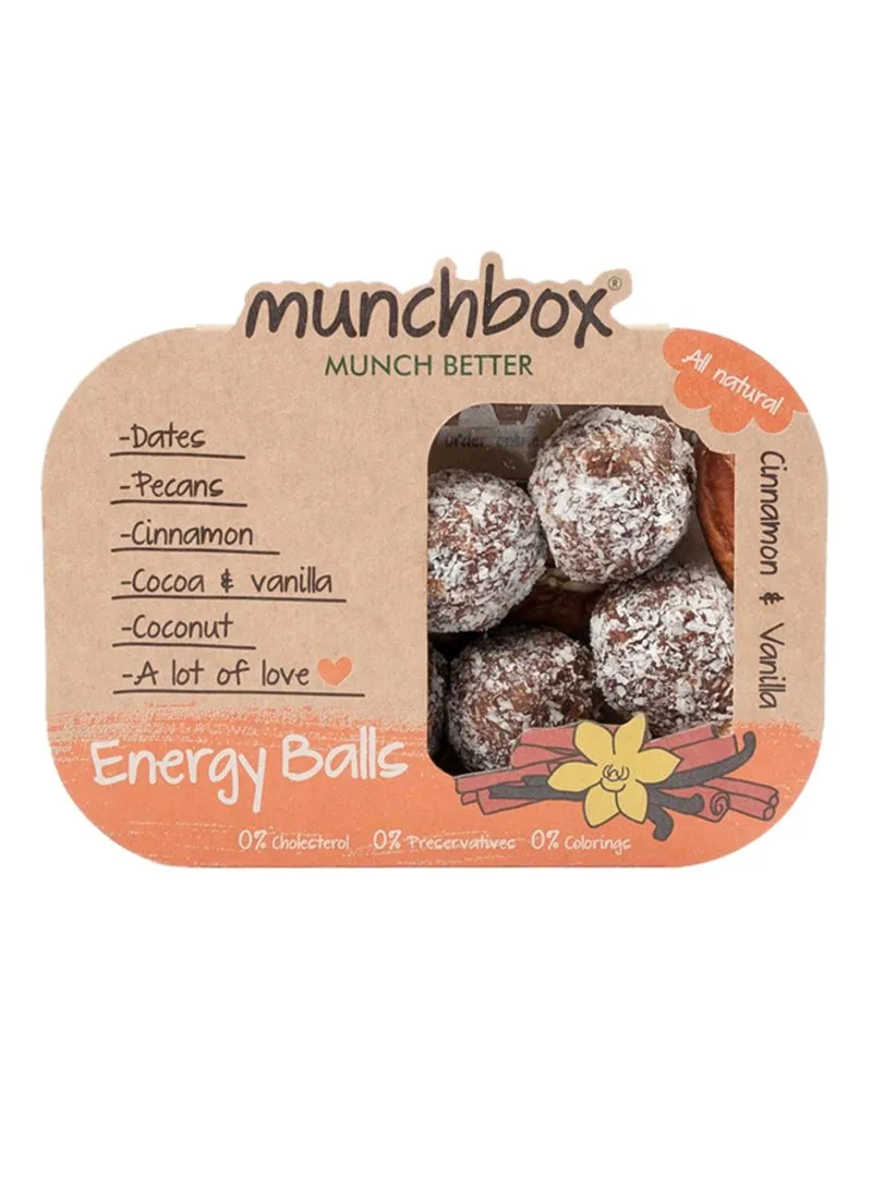 Munchbox Energy Balls Cinnamon & Vanilla 80 Gr