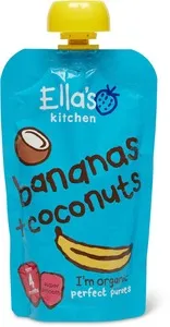 Ella'S Kitchen Organic Puree Bananas + Coconut 120 Gr