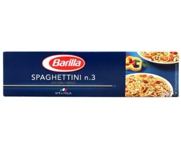 Barilla Spaghettini No.3  Pasta 24 x 500 gr
