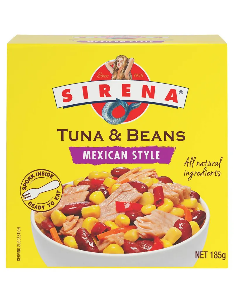 Sirena Tuna Bean Mexican Style 185 Gr