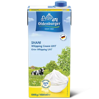 Oldenburger Shani Whipping Cream 35% Fat 1 Lt x 12
