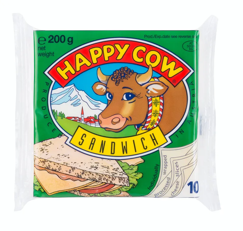 Happy Cow Sandwich Slice Cheese 200 Gr