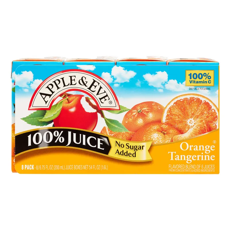 Apple And Eve 100% Juice Box Orange Tangerine 200 ml