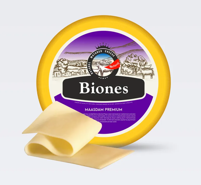 Biones Maasdam Premium Cheese Handmade Wheel 10 12 Kg