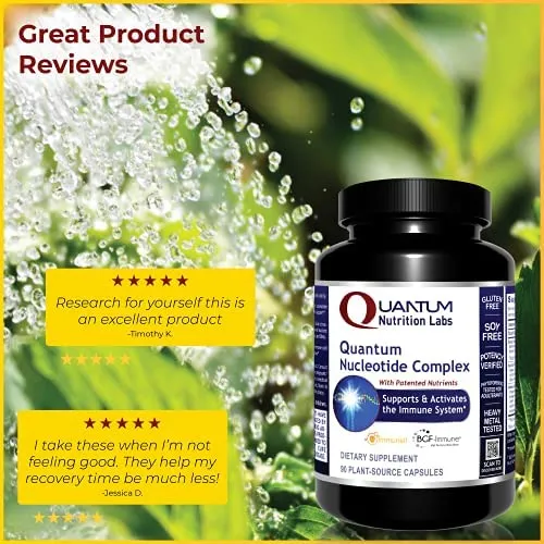 Quantum Nutrition Labs Quantum Nucleotide Complex Vegetarian Dietary Supplement 60 Capsules