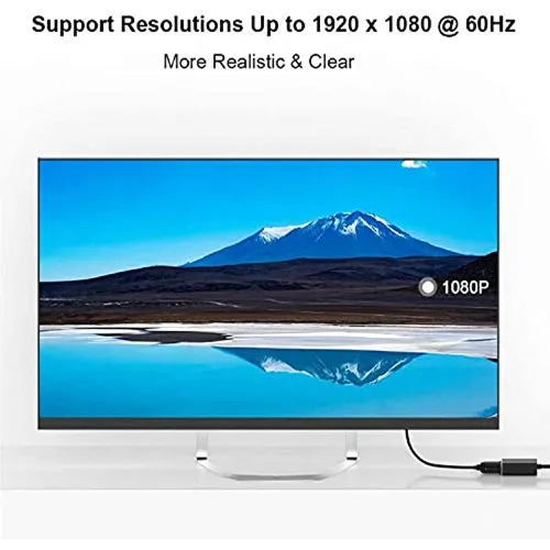 Mindorlen MultiDisplay Video USB to VGA Adapter Black ‎10.16 x 0.51 x