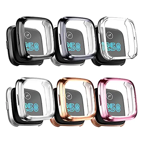 Soft Plating TPU Protector Case Full Protection Cover for Fitbit Versa 2 S1 