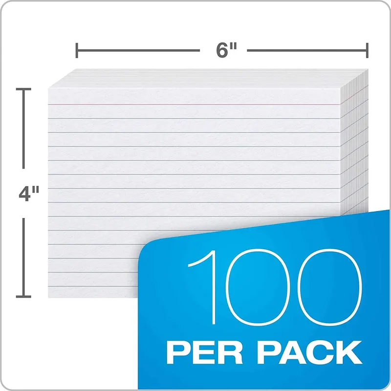 Oxford Ruled Index Cards, 4 x 6, White, 10 Packs of 100 (41)