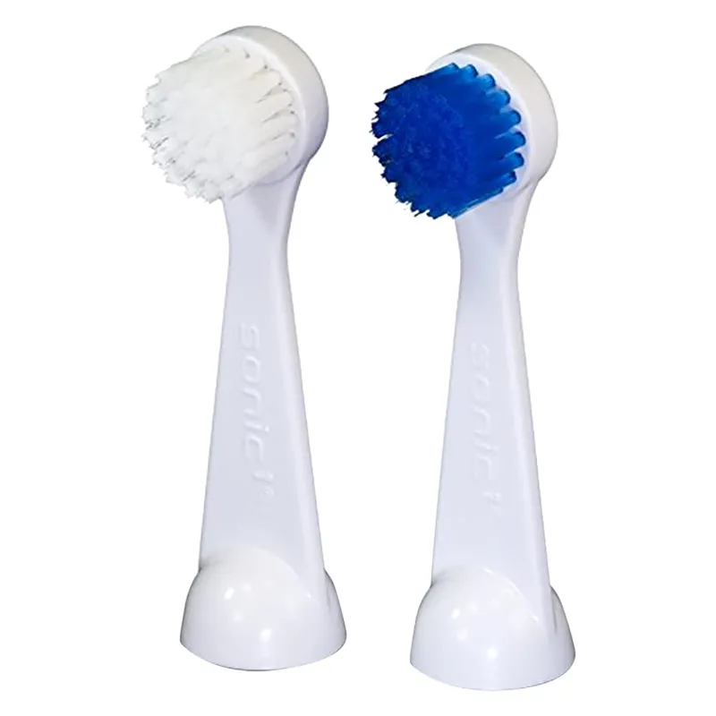 Cybersonic 3 Deluxe Large Replacement Brush Heads White and Blue CS304