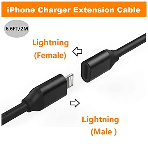 Desoficon Mfi Certified Lightning Cable Extension Black 6Ft F-Ax-019 |  Wholesale | Tradeling