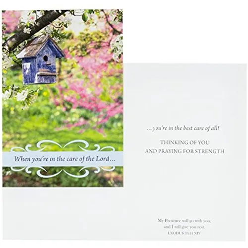 Dayspring Birdhouses Get Well Inspirational Greeting Card Multicolor 4