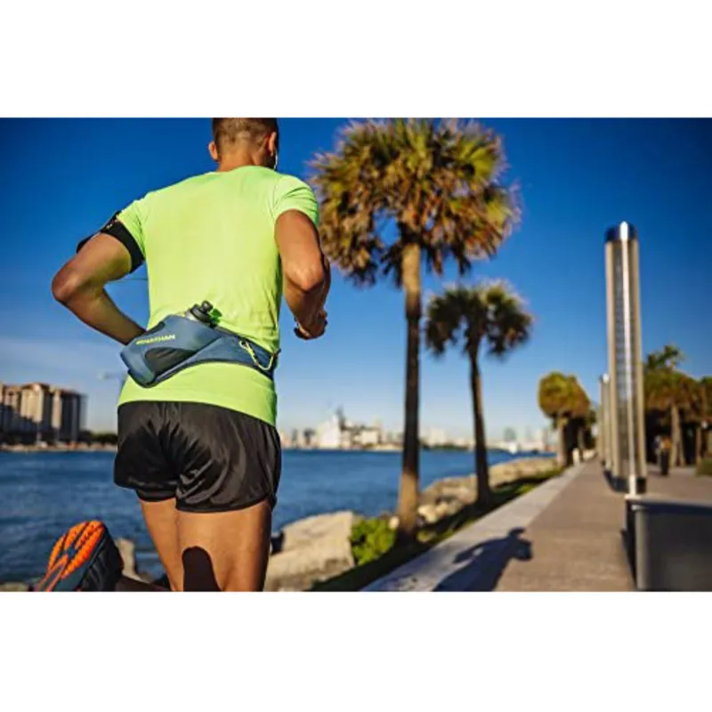 Nathan Peak Hydration Waist Pack With Storage Area And Run Flask Black