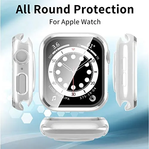 Ymhml Tempered Glass Screen Protector Cover for All Apple Watch Red and