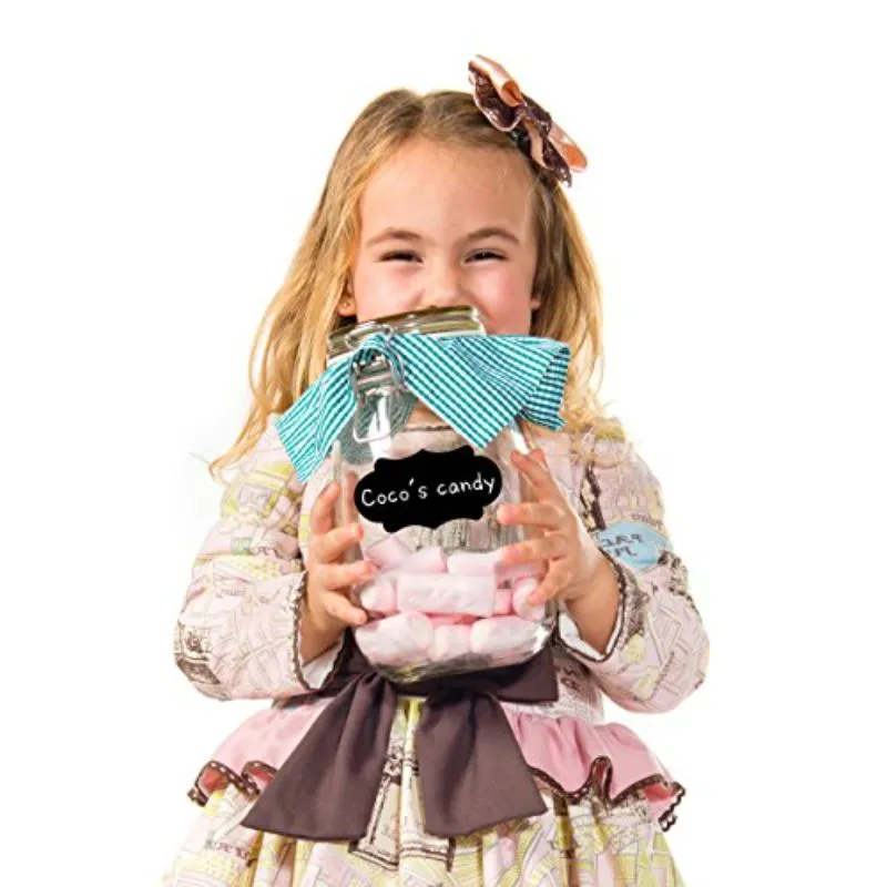 Lemostaar Chalkboard Sign Labels 173 Dishwasher Safe Mason Jar Labels With 2 Erasable Chalk Pen