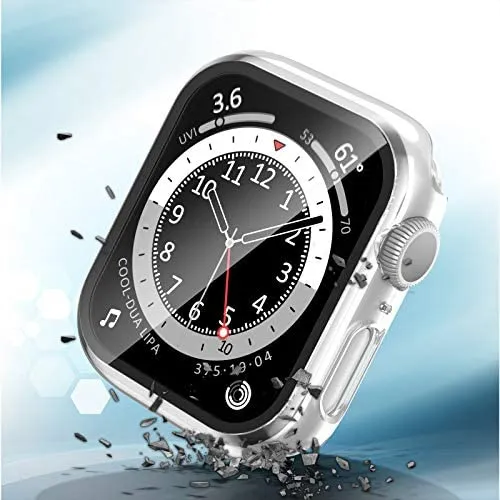 Ymhml Tempered Glass Screen Protector Cover for All Apple Watch Red and