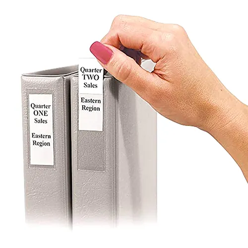 thumbnail image 2 of C-Line Self-Adhesive Binder Label Holders - For 1-1/2-inch Ring Binders 2 of 12