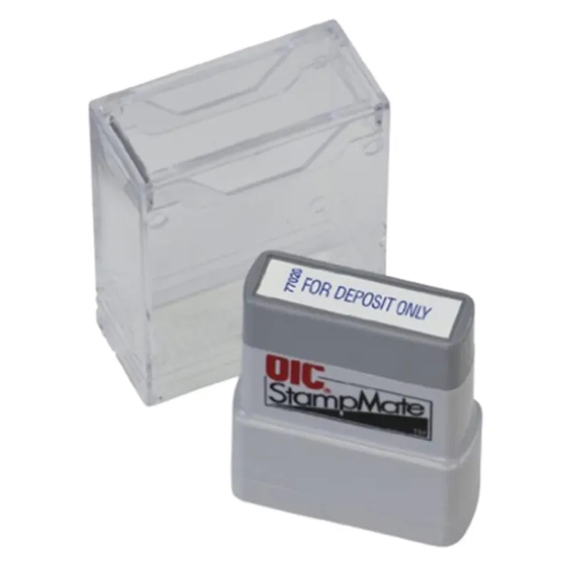 Officemate International Corporation Office PreInked For Deposit Only