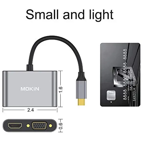 MOKiN Type C Hub Thunderbolt 3 to Dual 