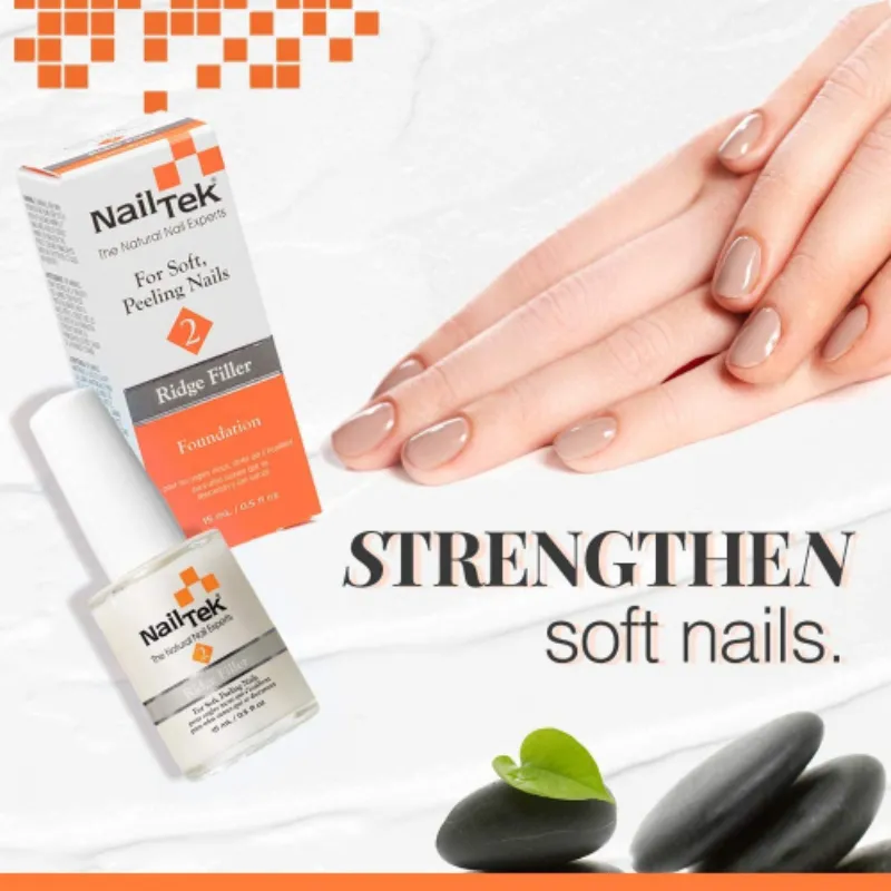 Nail Tek Foundation II Ridge Filler Nail strengthener And Base Coat 15