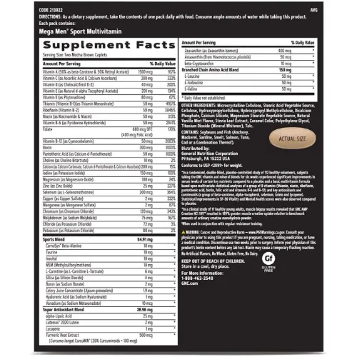 GNC Men's Strength Vitapak Supplement 
