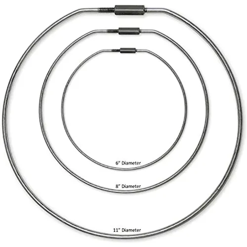 Lucky Line Threaded Locking Key Ring Silver 8Inch ‎7981 Wholesale Tradeling