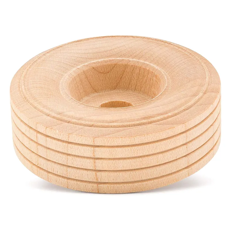 Woodpeckers Wooden Craft Toy Treaded Wheels Natural 1.5 Inch