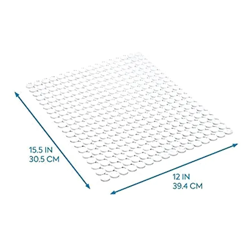 Idesign PVC Plastic Drain Mat Clear 0.3 x 39.4 x 31.8cm Wholesale Tradeling